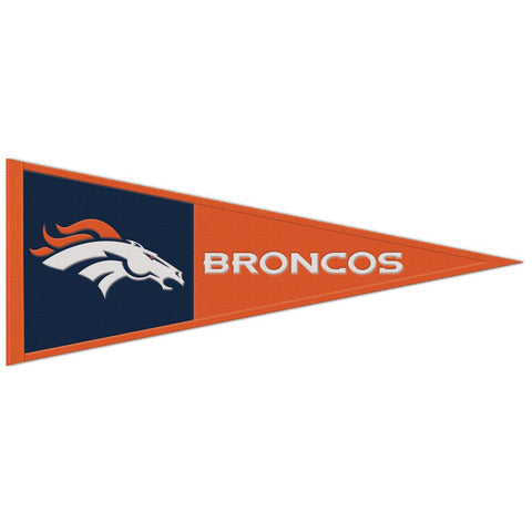 Denver Broncos Pennant Wool 13x32