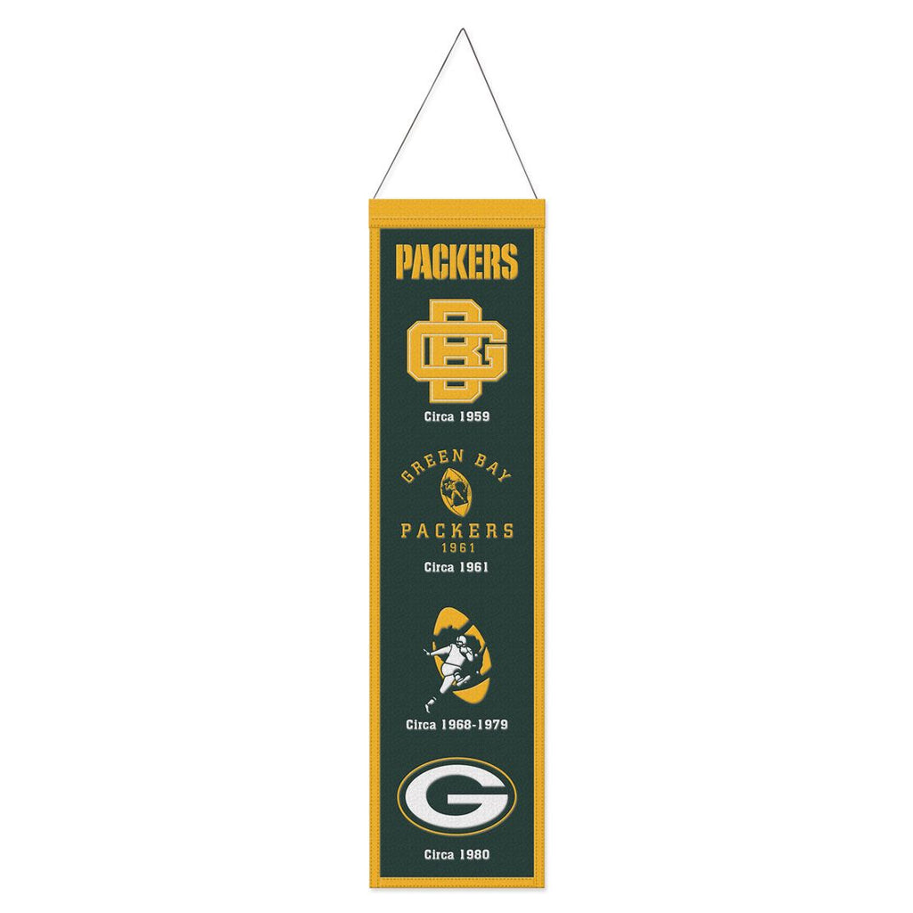 Green Bay Packers s Banner Wool 8x32 Heritage Evolution Design