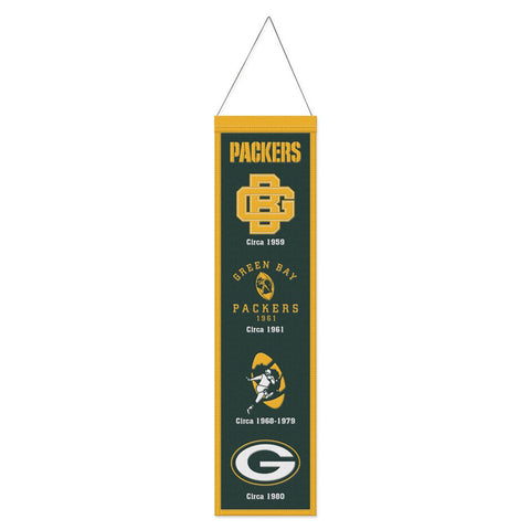 Green Bay Packers s Banner Wool 8x32 Heritage Evolution Design