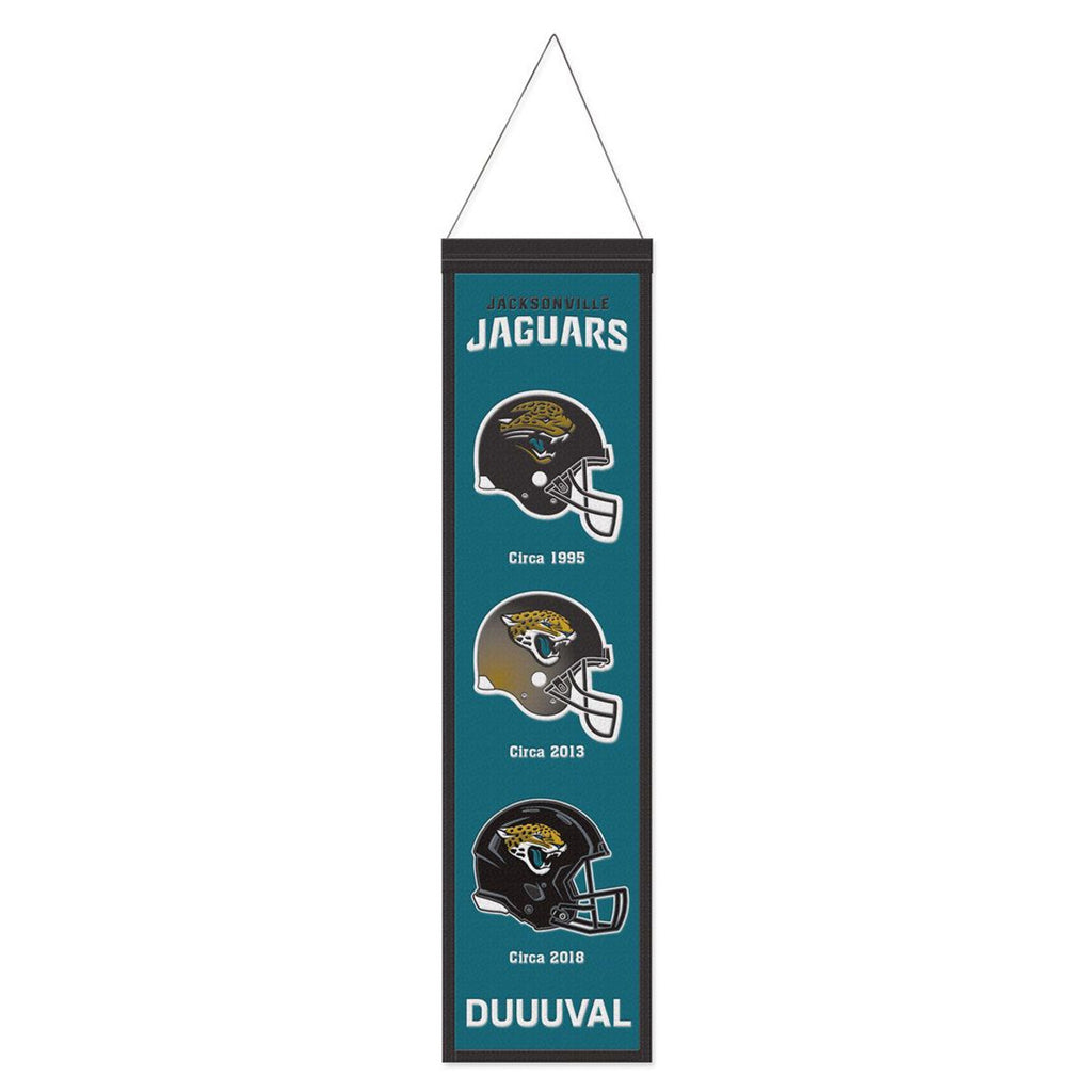 Jacksonville Jaguars Banner Wool 8x32 Heritage Evolution Design