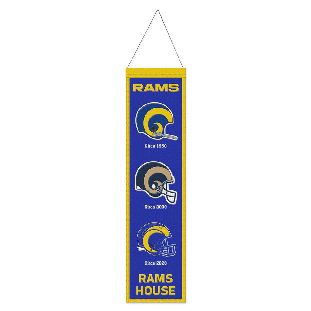 Los Angeles Rams Banner Wool 8x32 Heritage Evolution Design