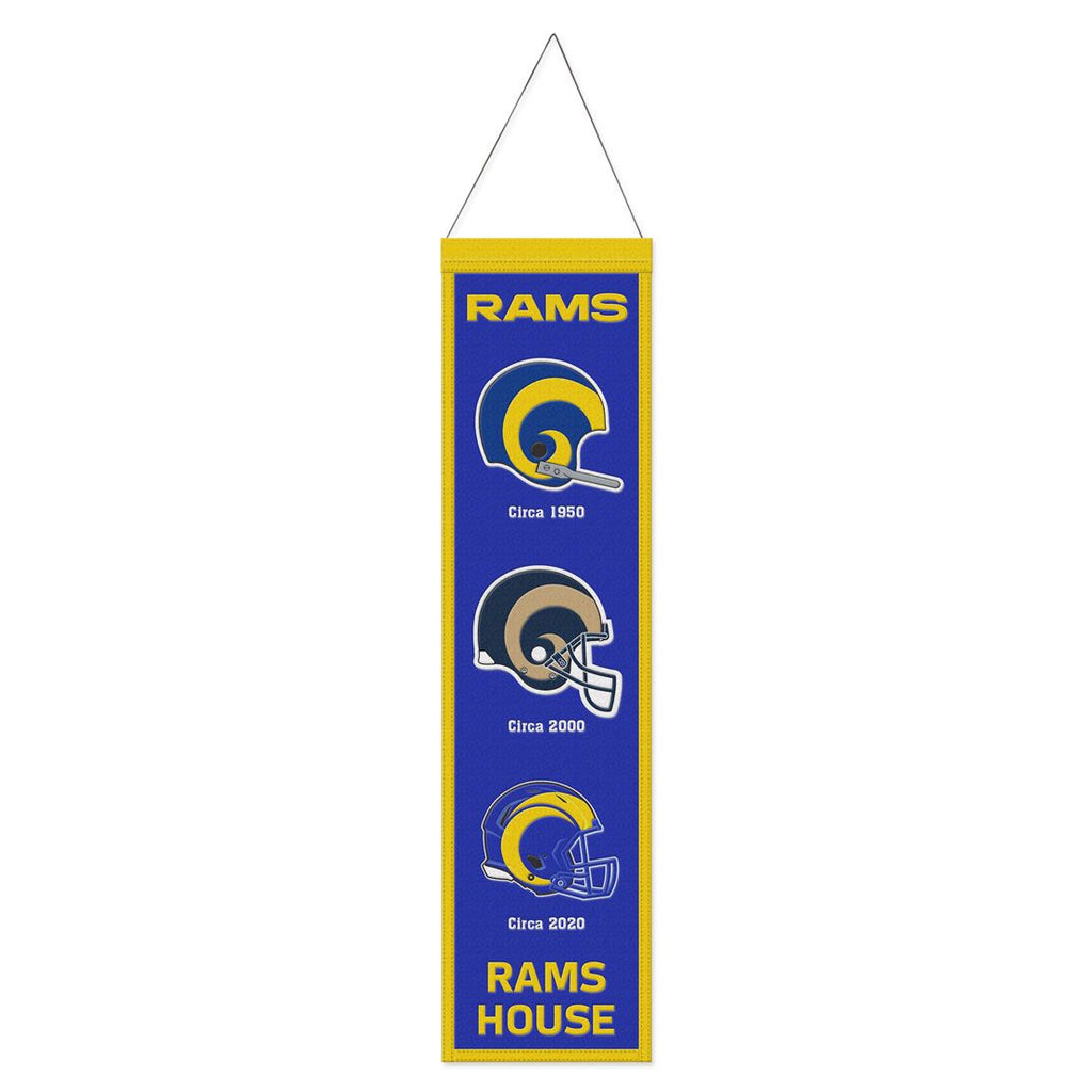 Los Angeles Rams Banner Wool 8x32 Heritage Evolution Design Special Order