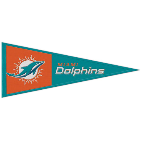 Miami Dolphins Pennant Wool 13x32