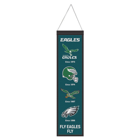 Philadelphia Eagles Banner Wool 8x32 Heritage Evolution Design