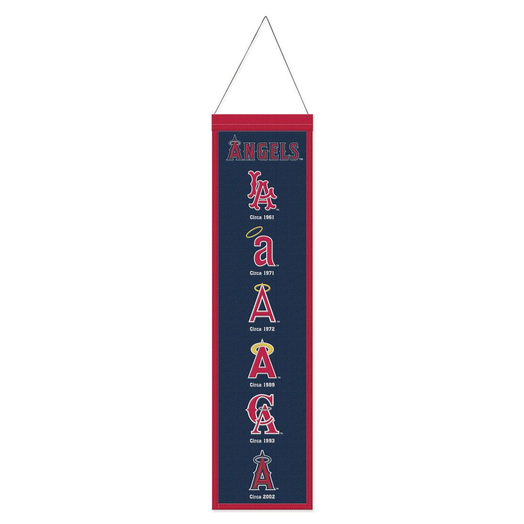 Los Angeles Angels Banner Wool 8x32 Heritage Evolution Design Special Order
