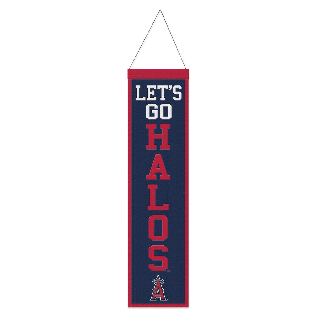 Los Angeles Angels Banner Wool 8x32 Heritage Slogan Design