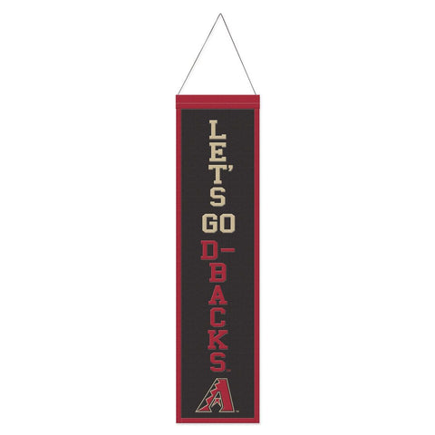 Arizona Diamondbacks Banner Wool 8x32 Heritage Slogan Design