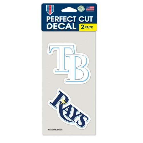 Tampa Bay Rays Decal 4x4 Die Cut Set of 2 Special Order