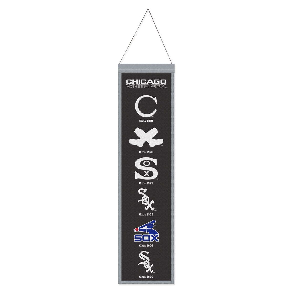 Chicago White Sox Banner Wool 8x32 Heritage Evolution Design Special Order