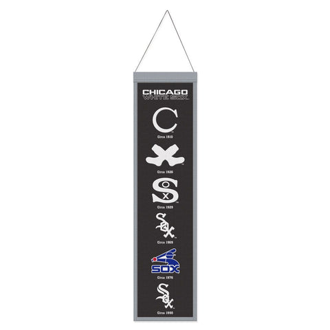 Chicago White Sox Banner Wool 8x32 Heritage Evolution Design Special Order