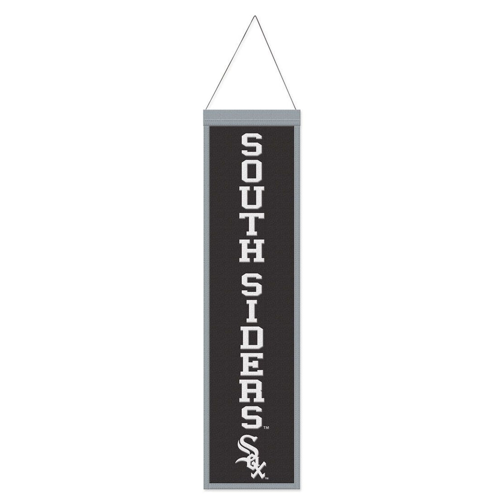 Chicago White Sox Banner Wool 8x32 Heritage Slogan Design Special Order