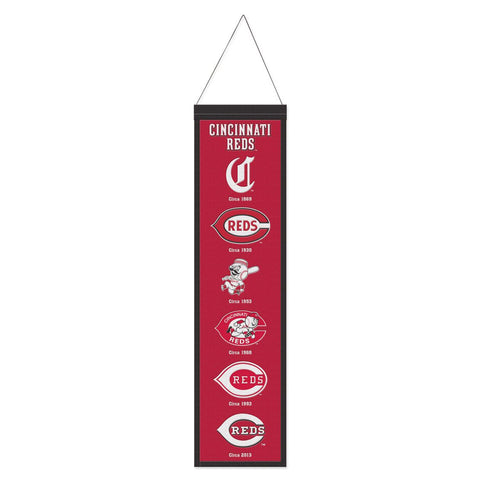 Cincinnati Reds Banner Wool 8x32 Heritage Evolution Design