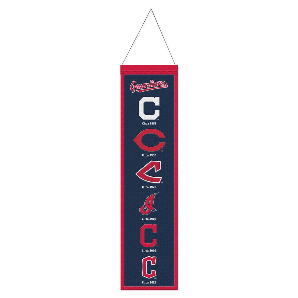 Cleveland Guardians Banner Wool 8x32 Heritage Evolution Design Special Order