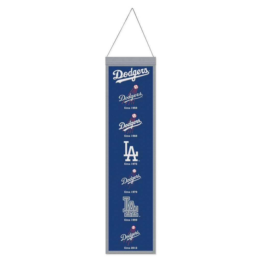 Los Angeles Dodgers Banner Wool 8x32 Heritage Evolution Design Special Order
