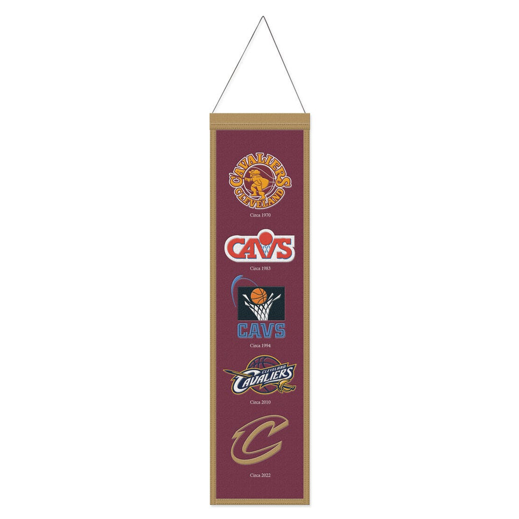 Cleveland Cavaliers Banner Wool 8x32 Heritage Evolution Design Special Order