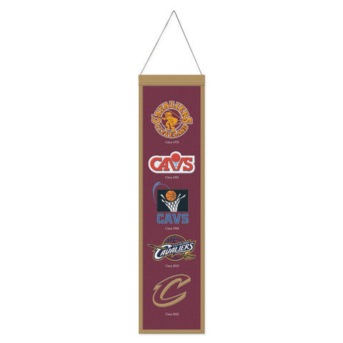 Cleveland Cavaliers Banner Wool 8x32 Heritage Evolution Design Special Order