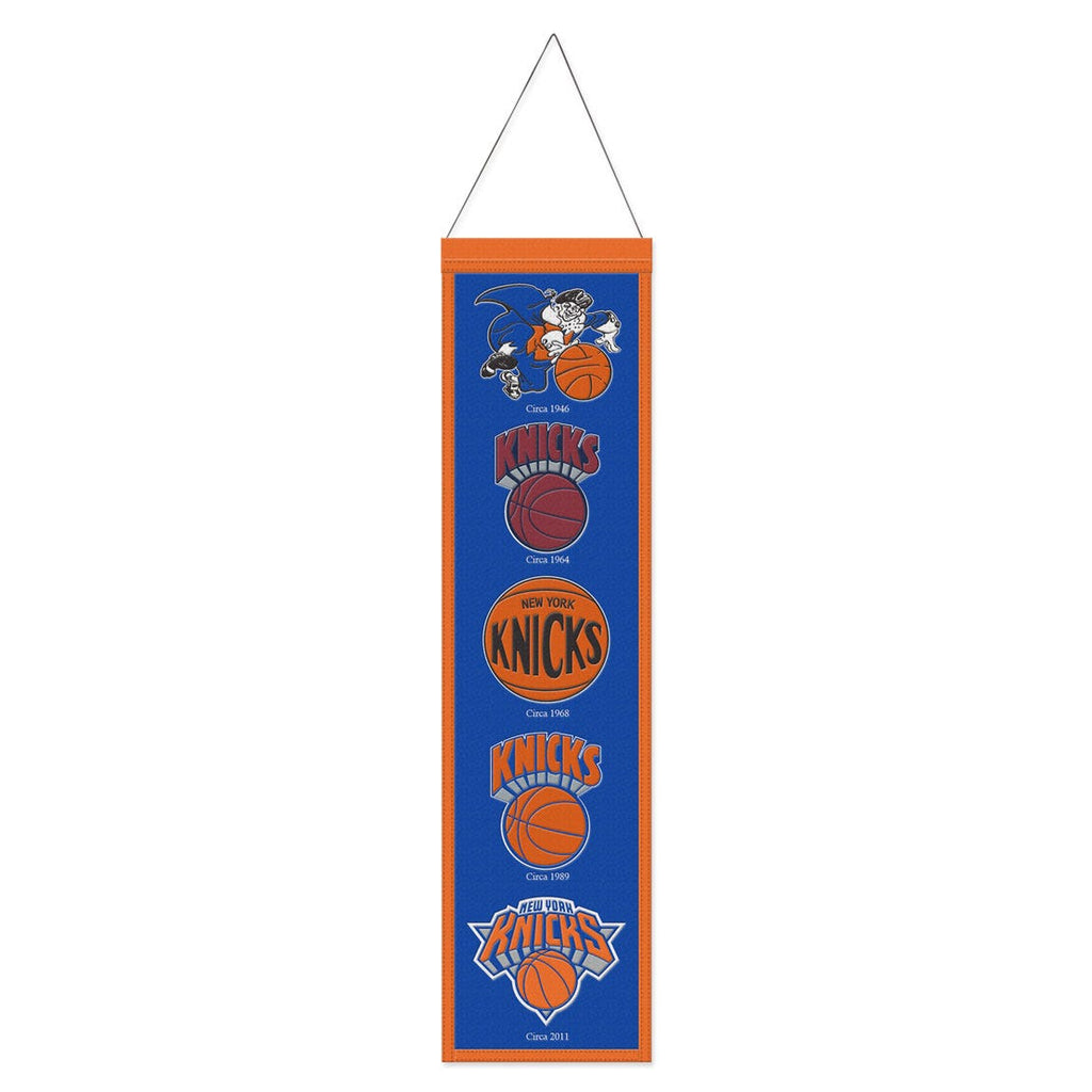 New York Knicks Banner Wool 8x32 Heritage Evolution Design Special Order