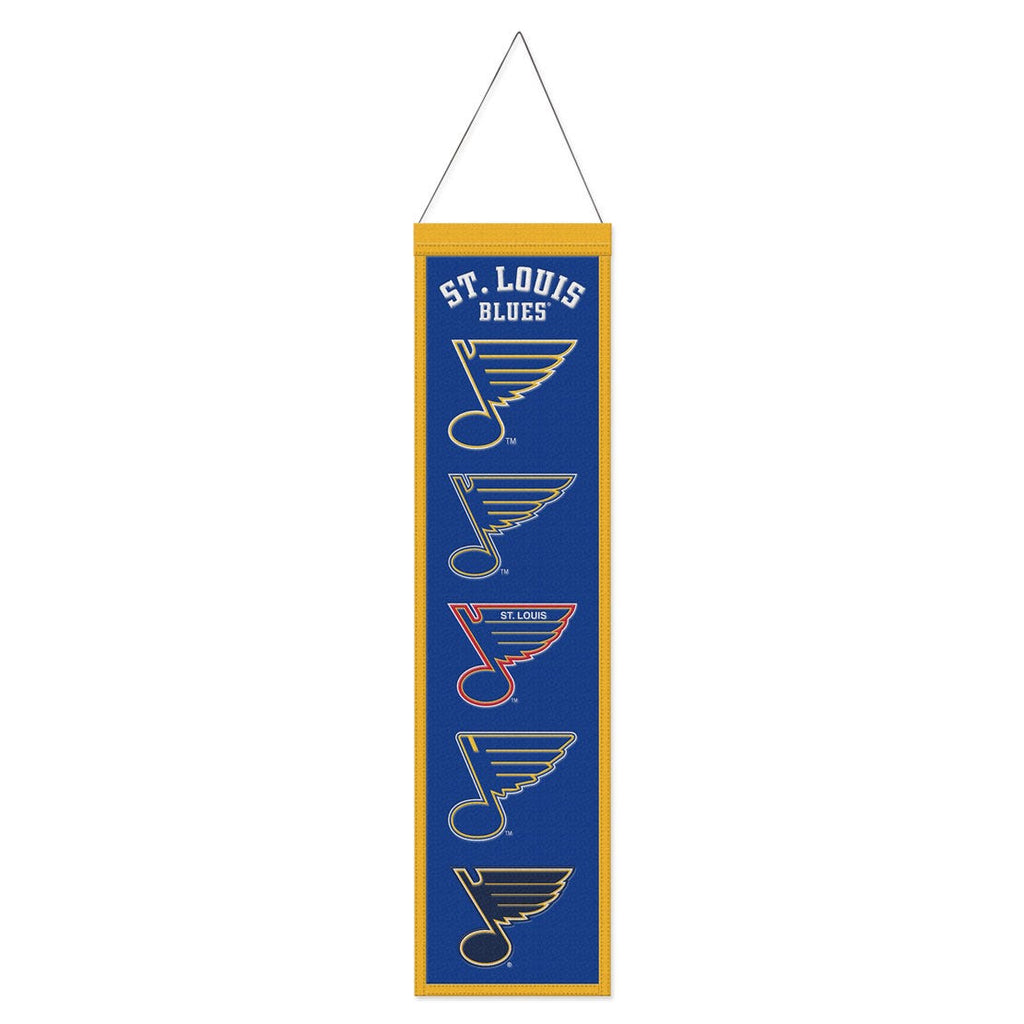 St. Louis Blues Banner Wool 8x32 Heritage Evolution Design Special Order
