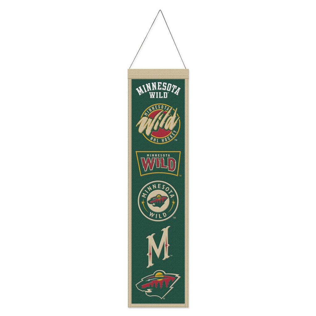 Minnesota Wild Banner Wool 8x32 Heritage Evolution Design Special Order