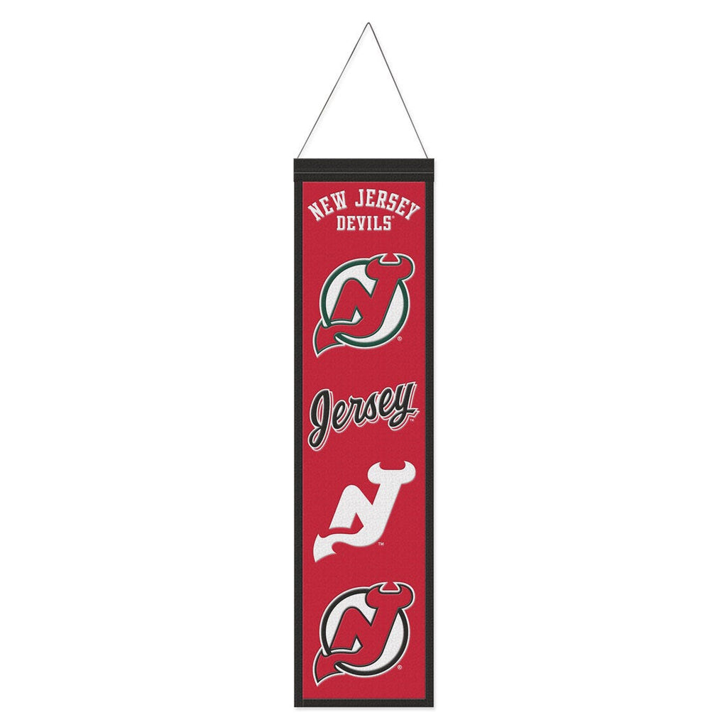 New Jersey Devils Banner Wool 8x32 Heritage Evolution Design Special Order