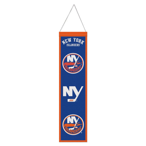 New York Islanders Banner Wool 8x32 Heritage Evolution Design Special Order