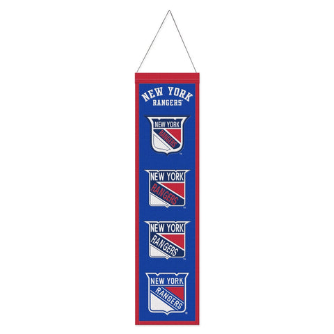 New York Rangers Banner Wool 8x32 Heritage Evolution Design Special Order