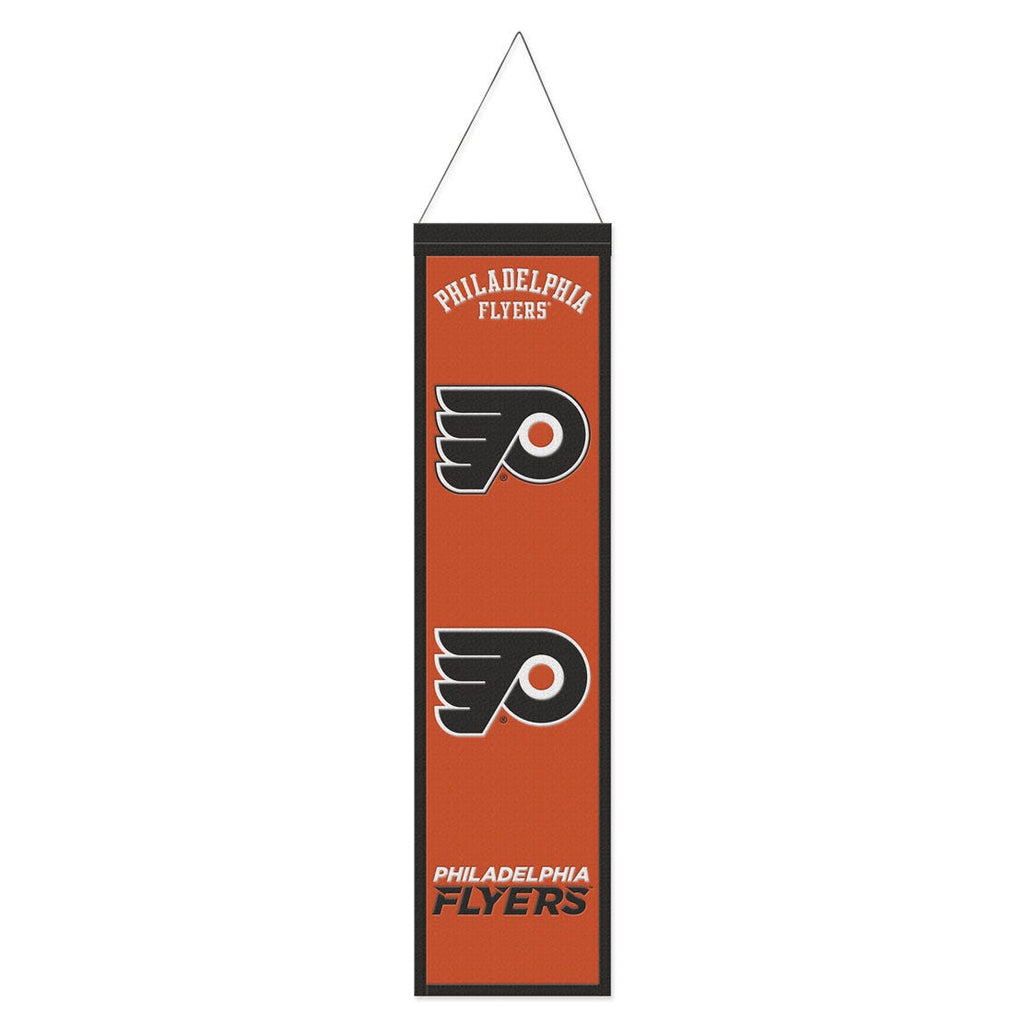 Philadelphia Flyers Banner Wool 8x32 Heritage Evolution Design Special Order