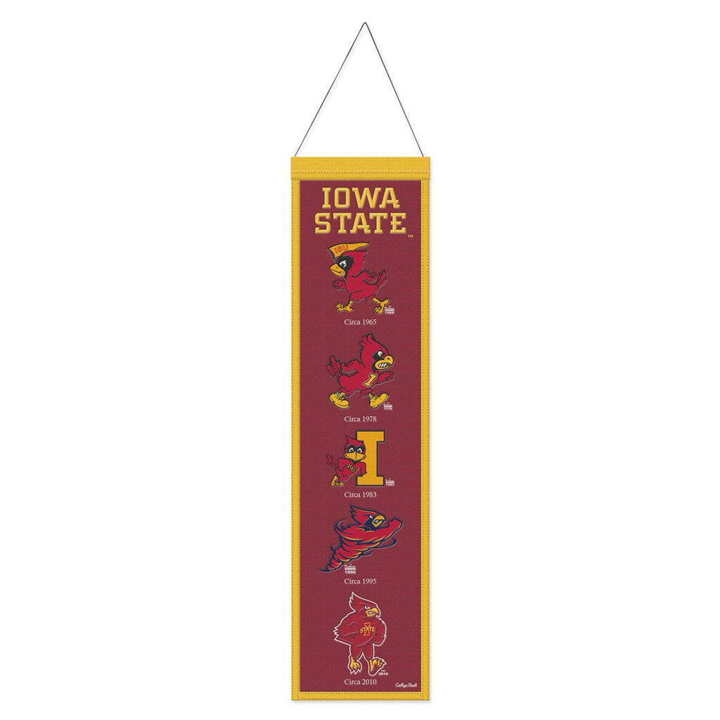 Iowa State Cyclones Banner Wool 8x32 Heritage Evolution Design Special Order
