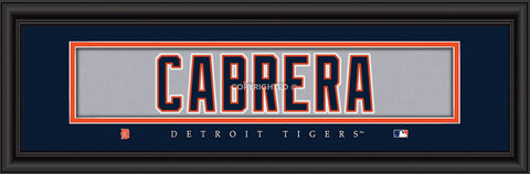 Detroit Tigers Miguel Cabrera Print Signature 8"x24"