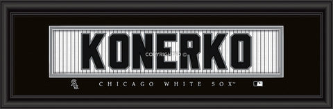 Chicago White Sox Paul Konerko Print Signature 8"x24"