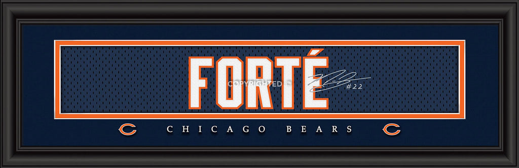 Chicago Bears Print 8x24 Signature Style Matt Forte