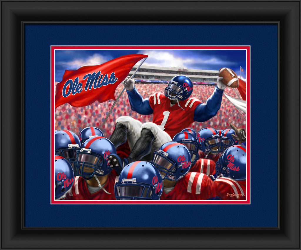 Ole Miss Rebels Celebration Print 15"x18"