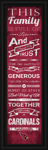 Arizona Cardinals Family Cheer Print 8"x24"
