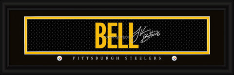 Pittsburgh Steelers Le'Veon Bell Print Signature 8"x24"