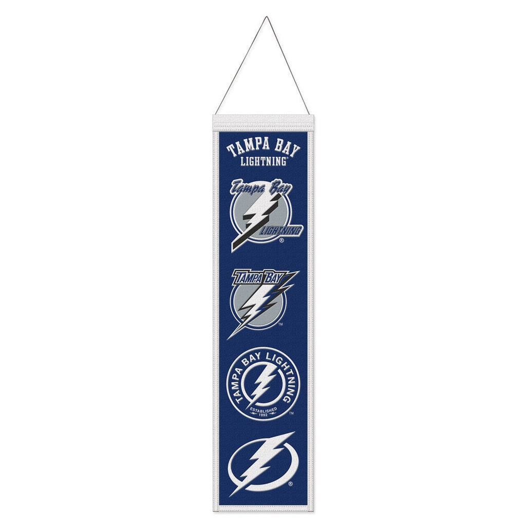 Tampa Bay Lightning Banner Wool 8x32 Heritage Evolution Design Special Order