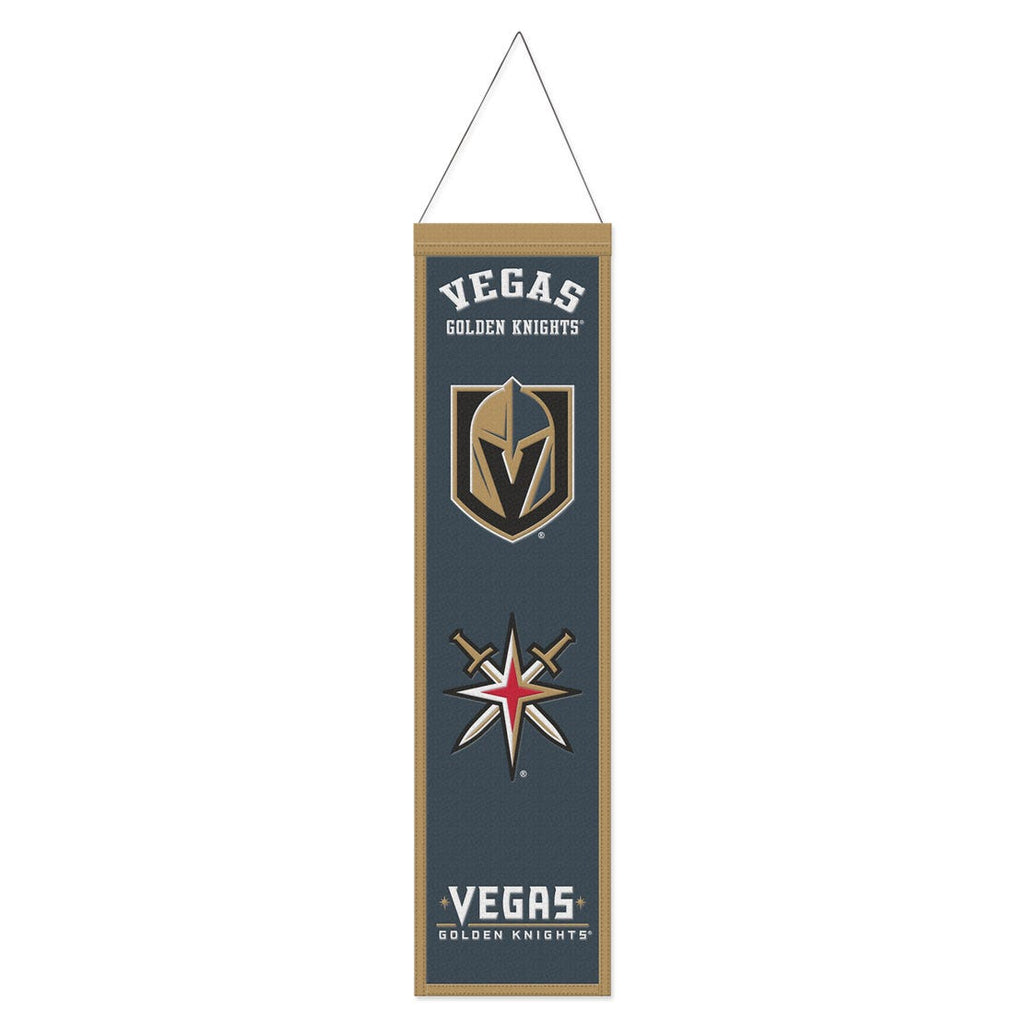 Las Vegas Golden Knights Banner Wool 8x32 Heritage Evolution Design Special Order