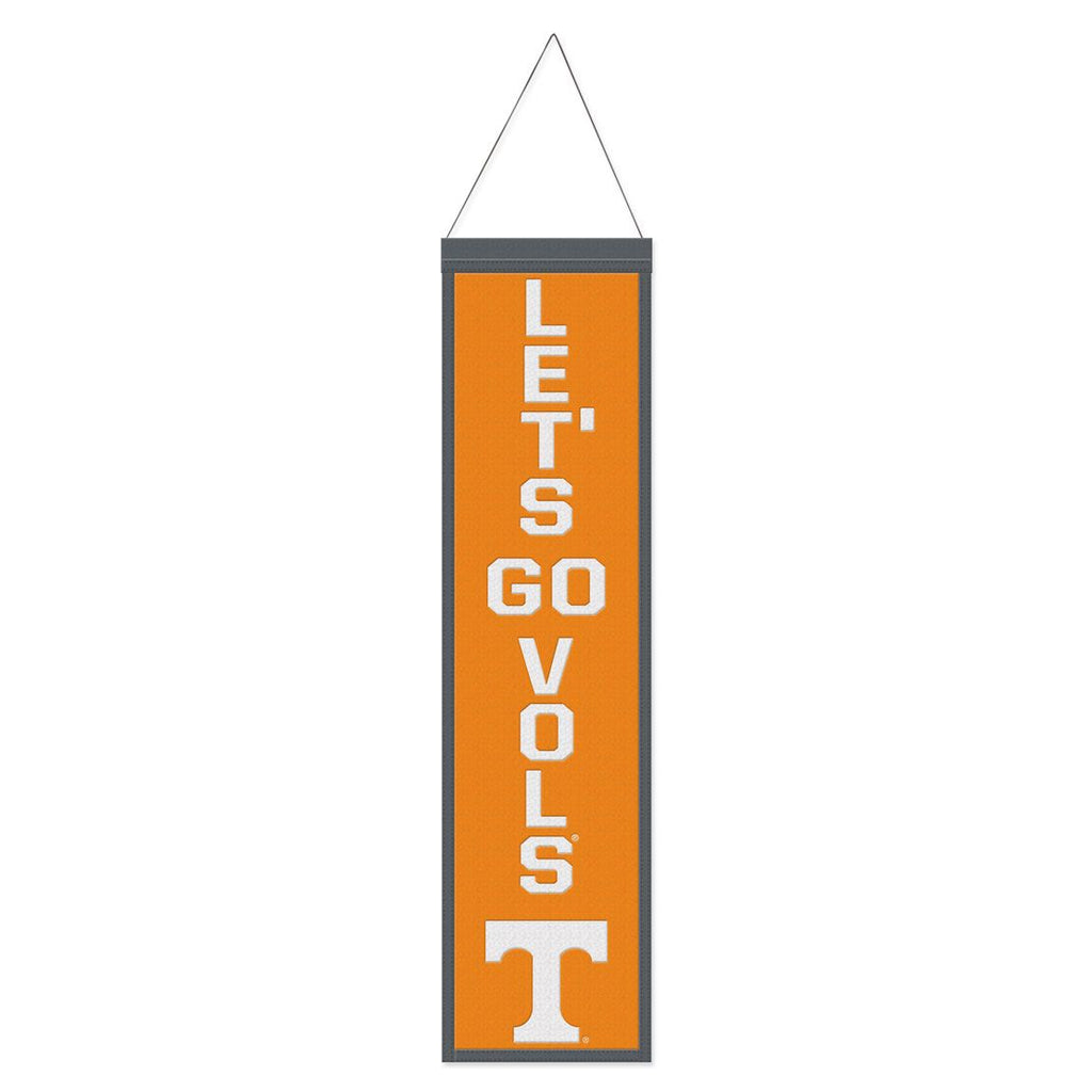 Tennessee Volunteers Banner Wool 8x32 Heritage Slogan Design
