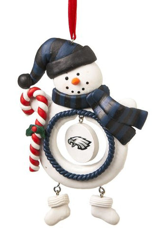 Philadelphia Eagles Ornament Clay Dough Snowman Design