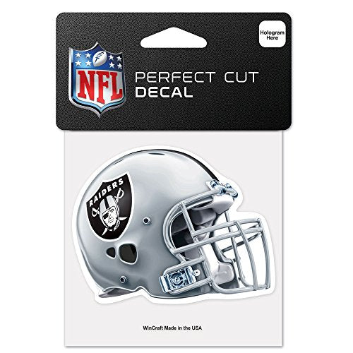Las Vegas Raiders Decal 4x4 Perfect Cut Color Helmet Design Special Order