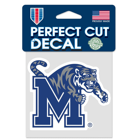 Memphis Tigers Decal 4x4 Perfect Cut Color