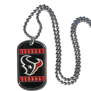 Houston Texans Necklace Tag Style Special Order