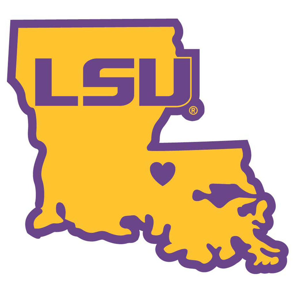 LSU Tigers Decal Home State Pride Style Special Order