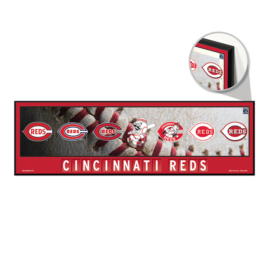 Cincinnati Reds Sign 9x30 Wood Evolution
