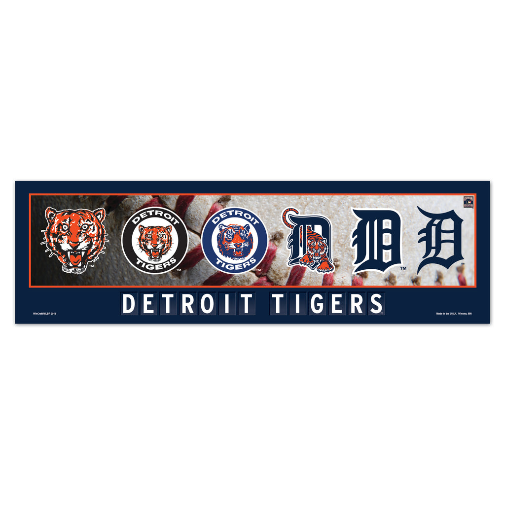 Detroit Tigers Sign 9x30 Wood Evolution