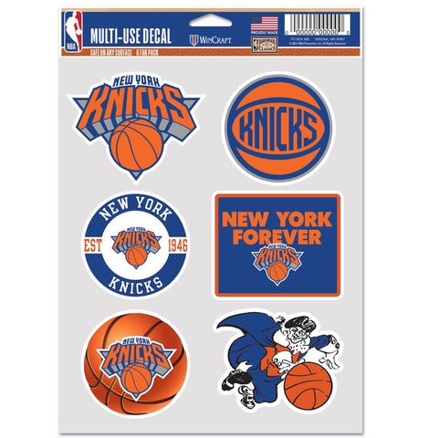 New York Knicks Decal Multi Use Fan 6 Pack Special Order