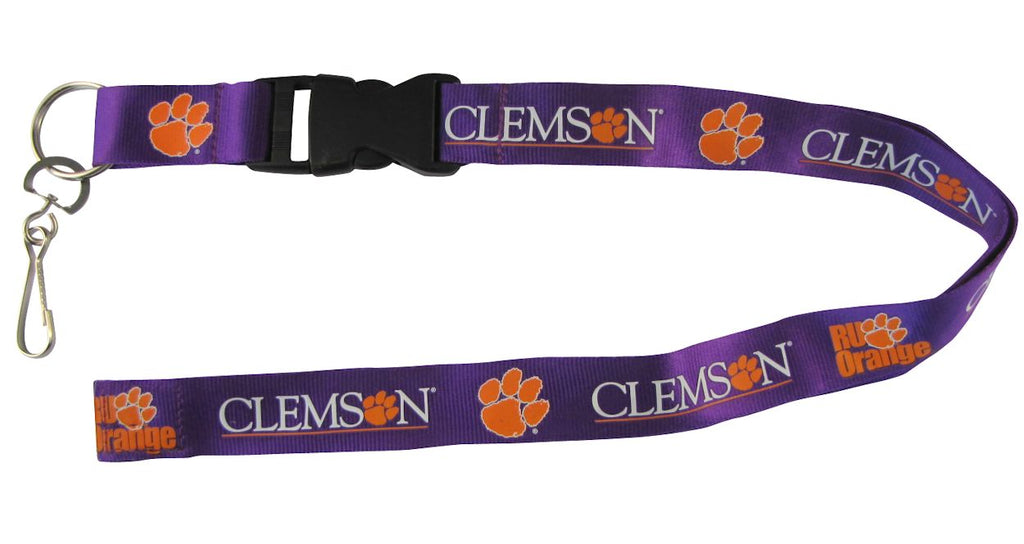 Clemson Tigers Lanyard Breakaway with Key Ring