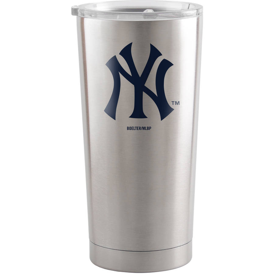 New York Yankees Travel Tumbler 20oz Ultra Silver