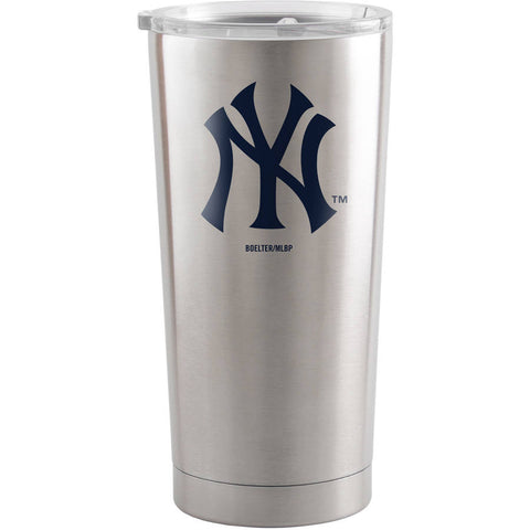 New York Yankees Travel Tumbler 20oz Ultra Silver
