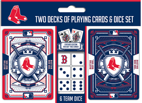 Boston Red Sox Playing Cards and Dice Set