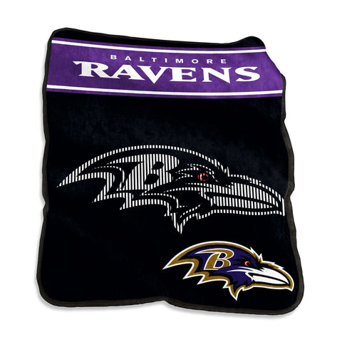 Baltimore Ravens Blanket 60x80 Raschel Throw